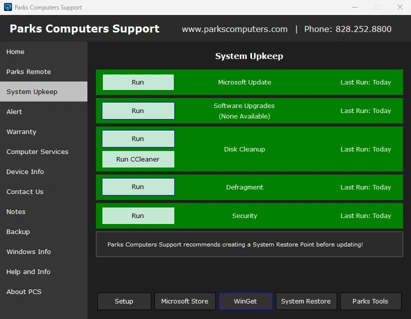 System Upkeep